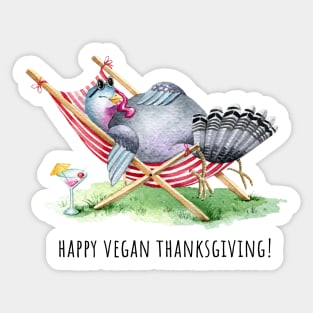Happy vegan thanksgiving Sticker